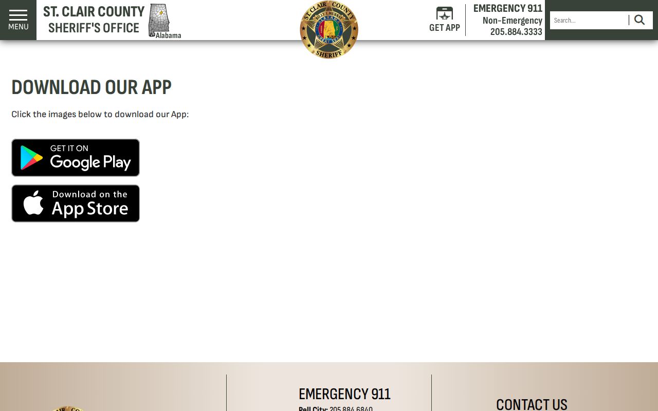St. Clair County Sheriff app for arrest roster and public alerts