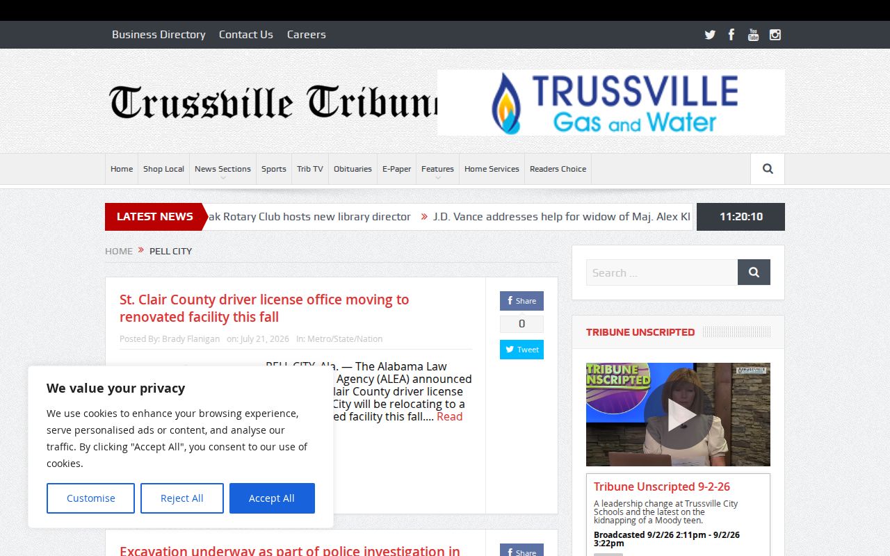 Trussville Tribune Pell City local news tag page
